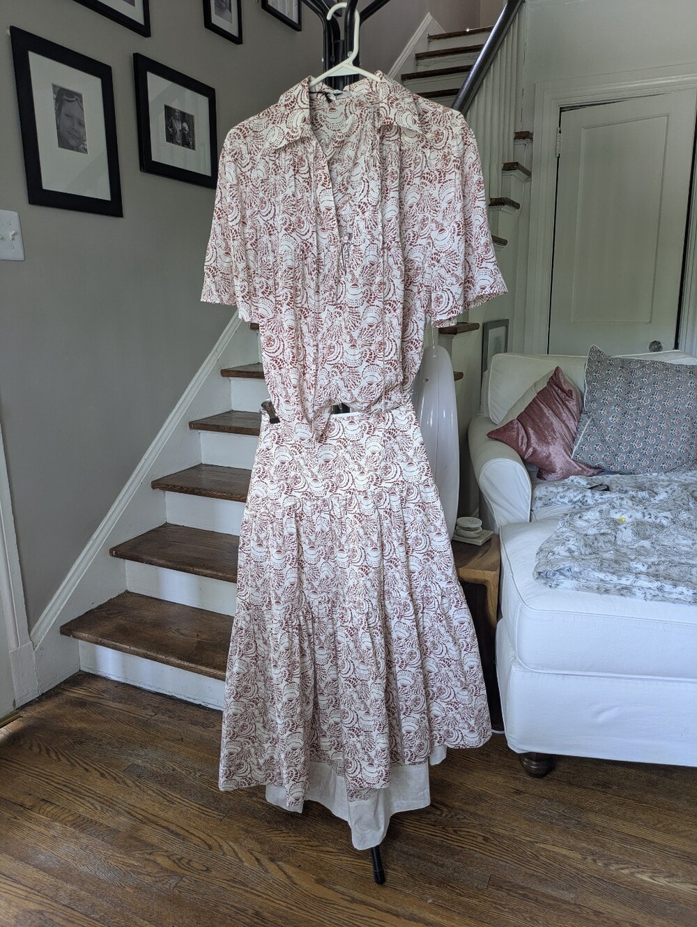 Banana Republic Cotton Silk Skirt Top Set NWT - Picture 3 of 13